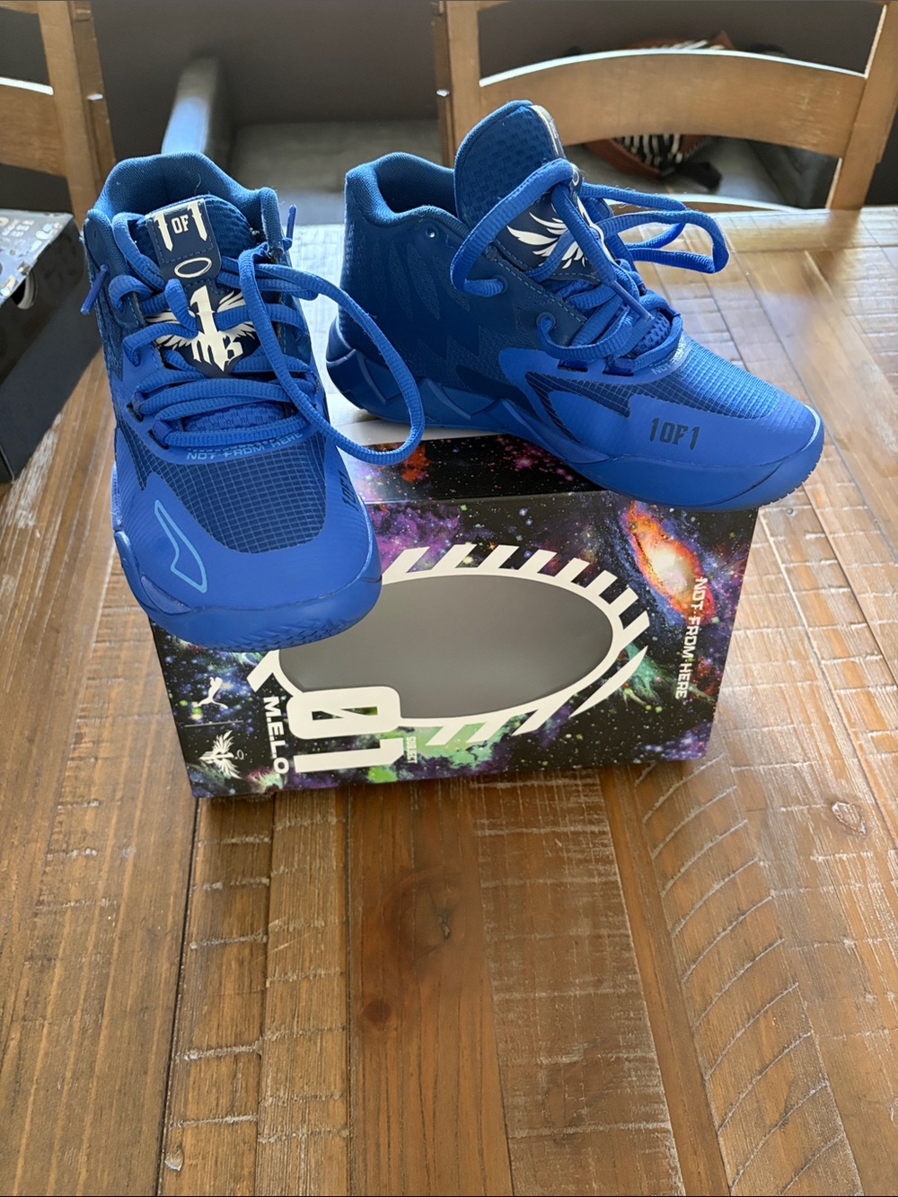 Youth Blue Basketball Shoes
